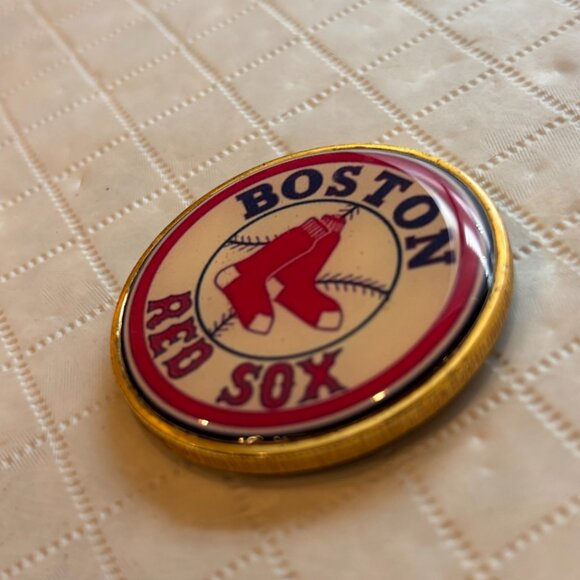 Vintage MLB Boston Red Sox Baseball Logo Two Sided Collectible - Picture 2 of 9